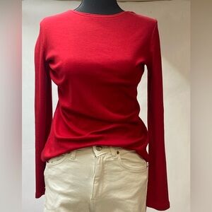 Talbots Women’s Red Long Sleeve Top – Size S